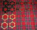 Tartan Rectangle Black Textile Plaid